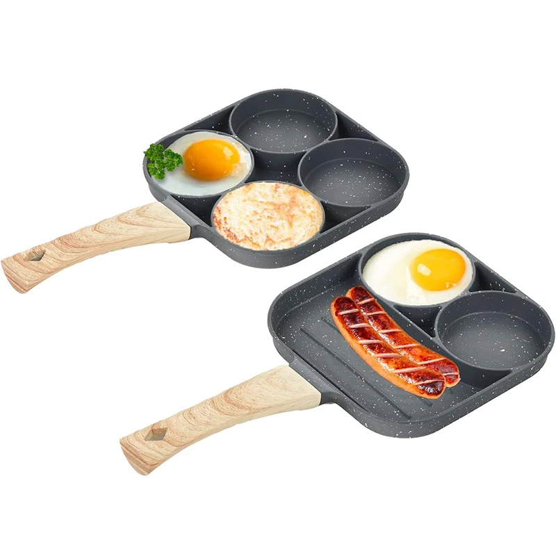 Egg Waffle Pan - 팬케이크 계란 프라이팬 4구 오믈렛 수란