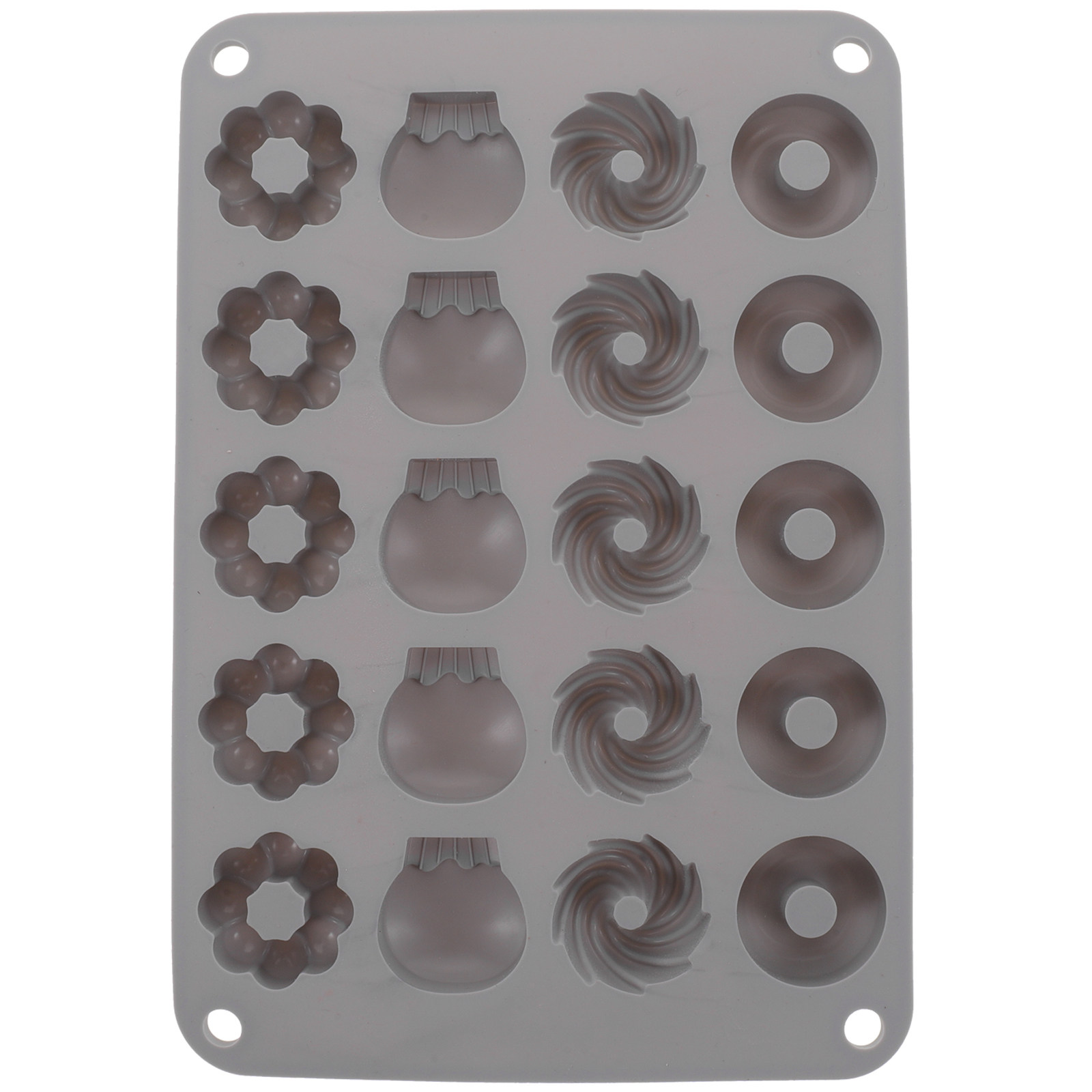 Donut Mold Silicone - 미니 초콜릿 도넛 실리콘 몰드 논스틱