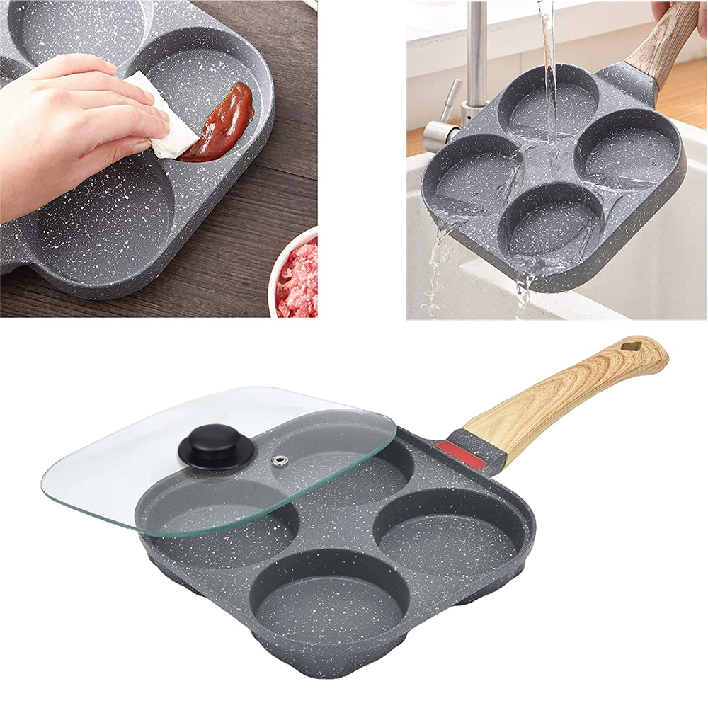논스틱 4컵 계란 프라이팬(뚜껑 포함) 알루미늄 팬케이 - Egg Waffle Pan 리뷰 및 가격