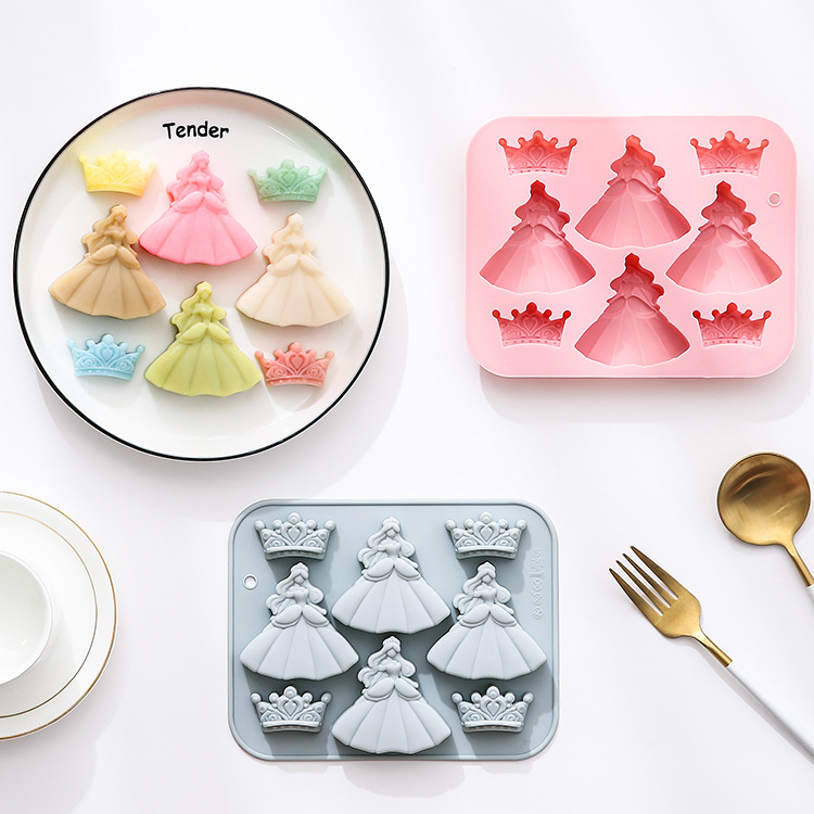 8 홀 3d 공주 드레스 크라운 실리콘 금형 Diy 에 - Bunny Cake Mold 리뷰 및 가격