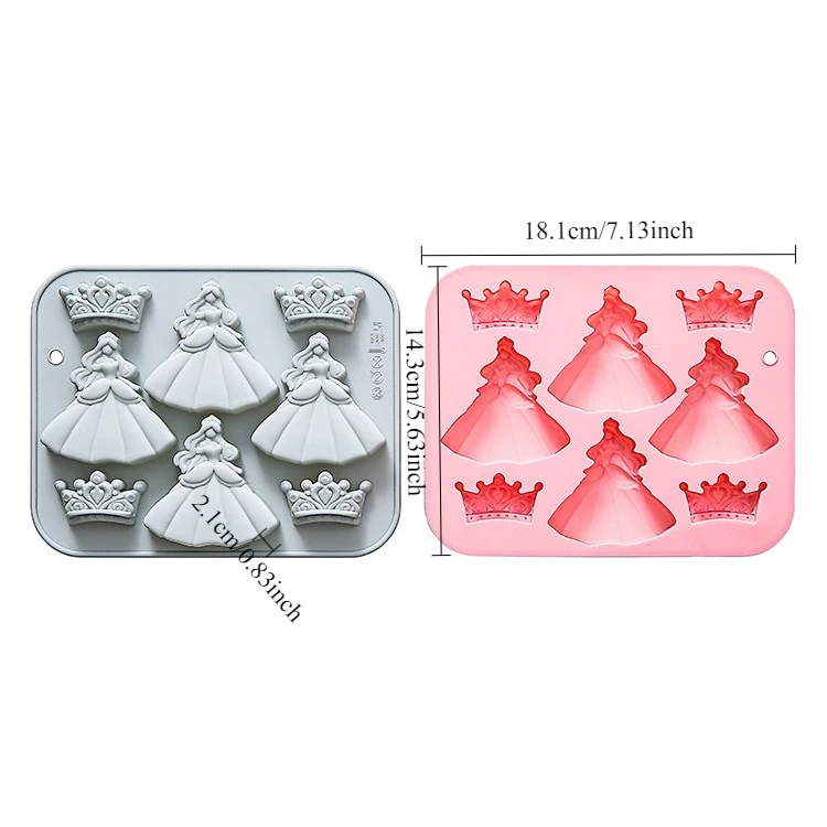 8 홀 3d 공주 드레스 크라운 실리콘 금형 Diy 에 - Bunny Cake Mold 리뷰 및 가격