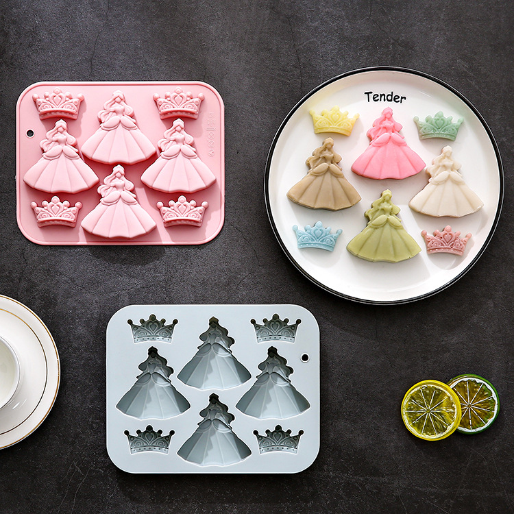 8 홀 3d 공주 드레스 크라운 실리콘 금형 Diy 에 - Bunny Cake Mold 리뷰 및 가격