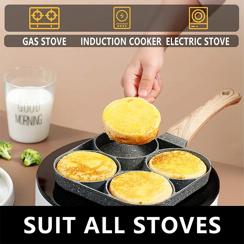 팬케이크 계란 프라이팬 4구 오믈렛 수란 프라이팬 아침 - Egg Waffle Pan 리뷰 및 가격