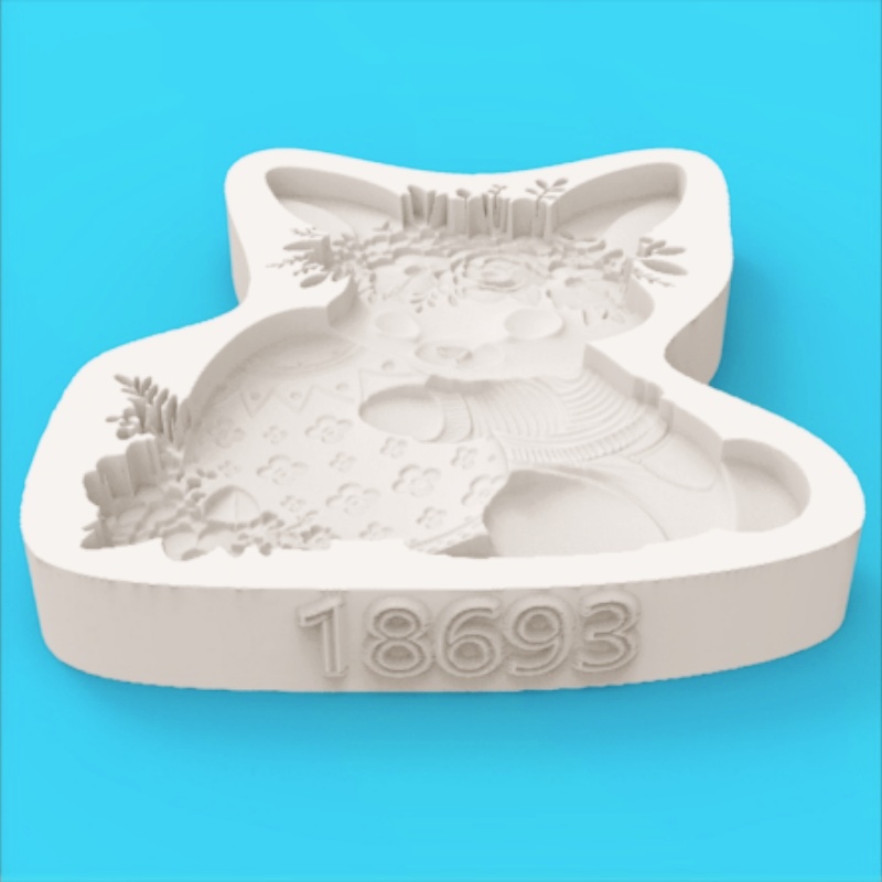 부활절 화환 토끼 실리콘 베이킹 몰드, 부활절 달걀 모 - Bunny Cake Mold 리뷰 및 가격