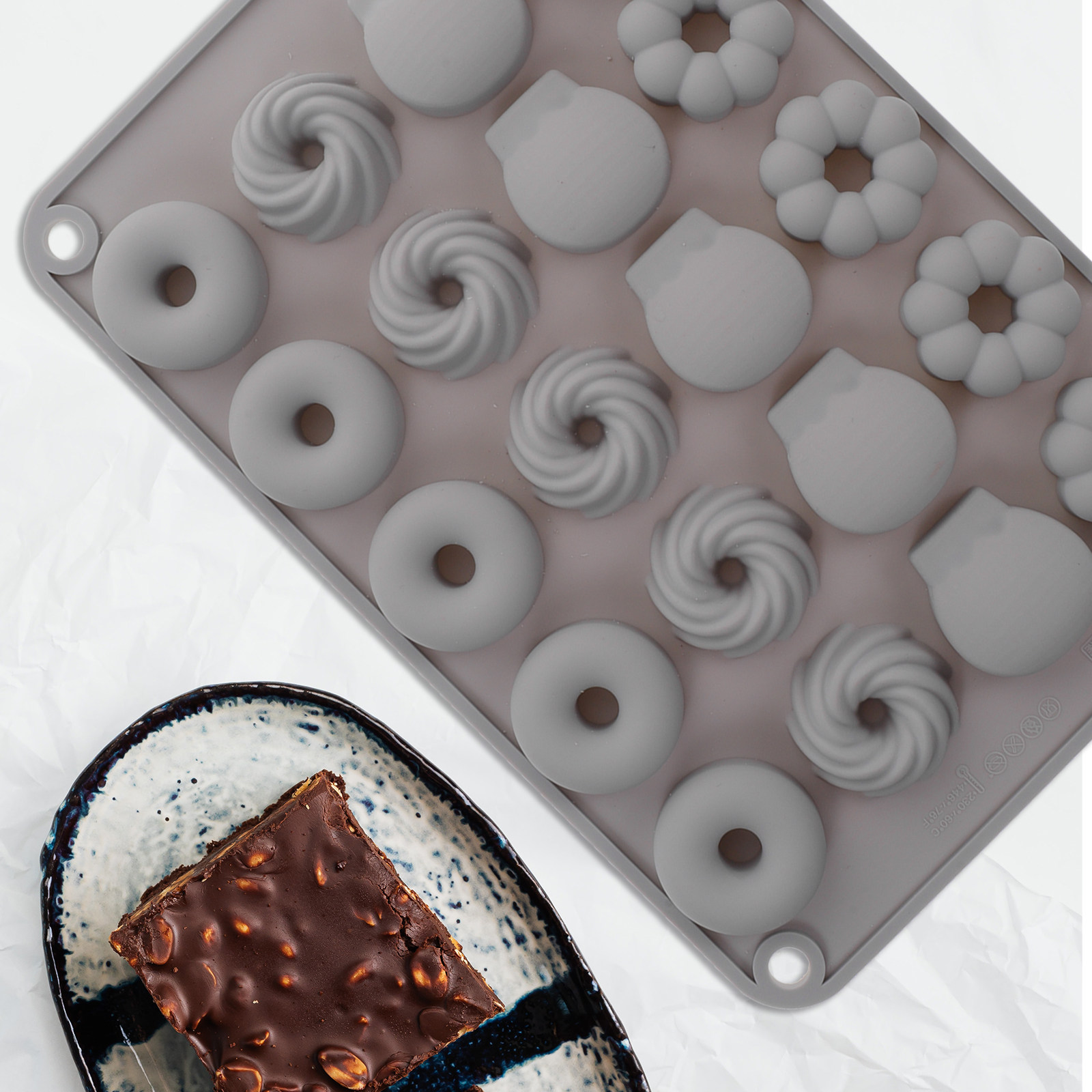 미니 초콜릿 도넛 실리콘 몰드 논스틱 간편 세척 DIY - Donut Mold Silicone 리뷰 및 가격