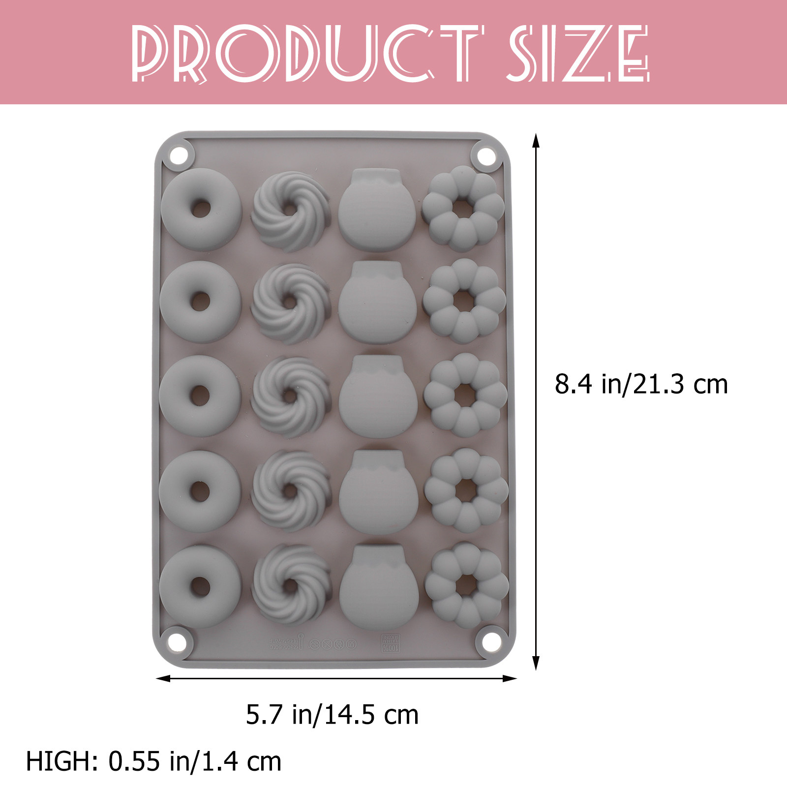 미니 초콜릿 도넛 실리콘 몰드 논스틱 간편 세척 DIY - Donut Mold Silicone 리뷰 및 가격